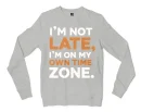 I’m Not Late, I’m On My Own Time Zone Men/Unisex Long Sleeve T-Shirt in Ash Color