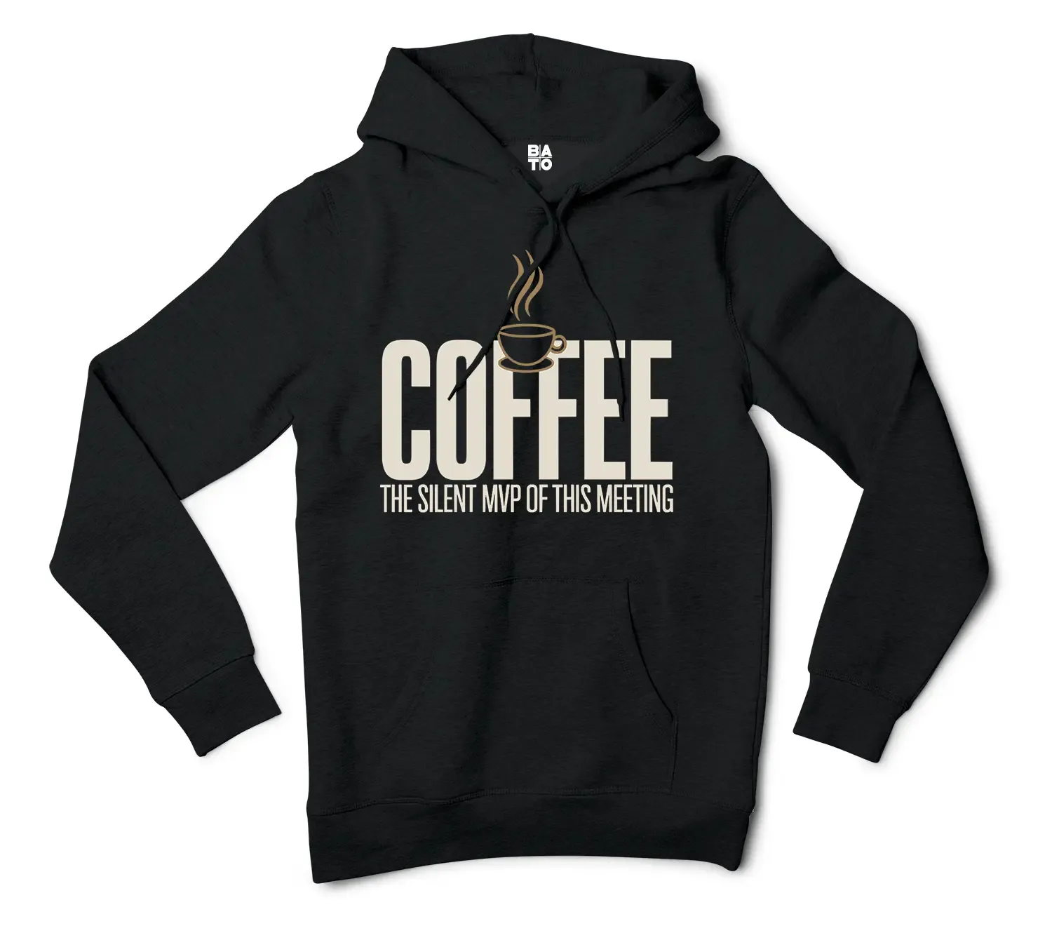 Coffee, The Silent MVP Of This Meeting Men/Unisex Hoodie in Black Color