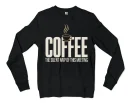 Coffee, The Silent MVP Of This Meeting Men/Unisex Long Sleeve T-Shirt in Black Color