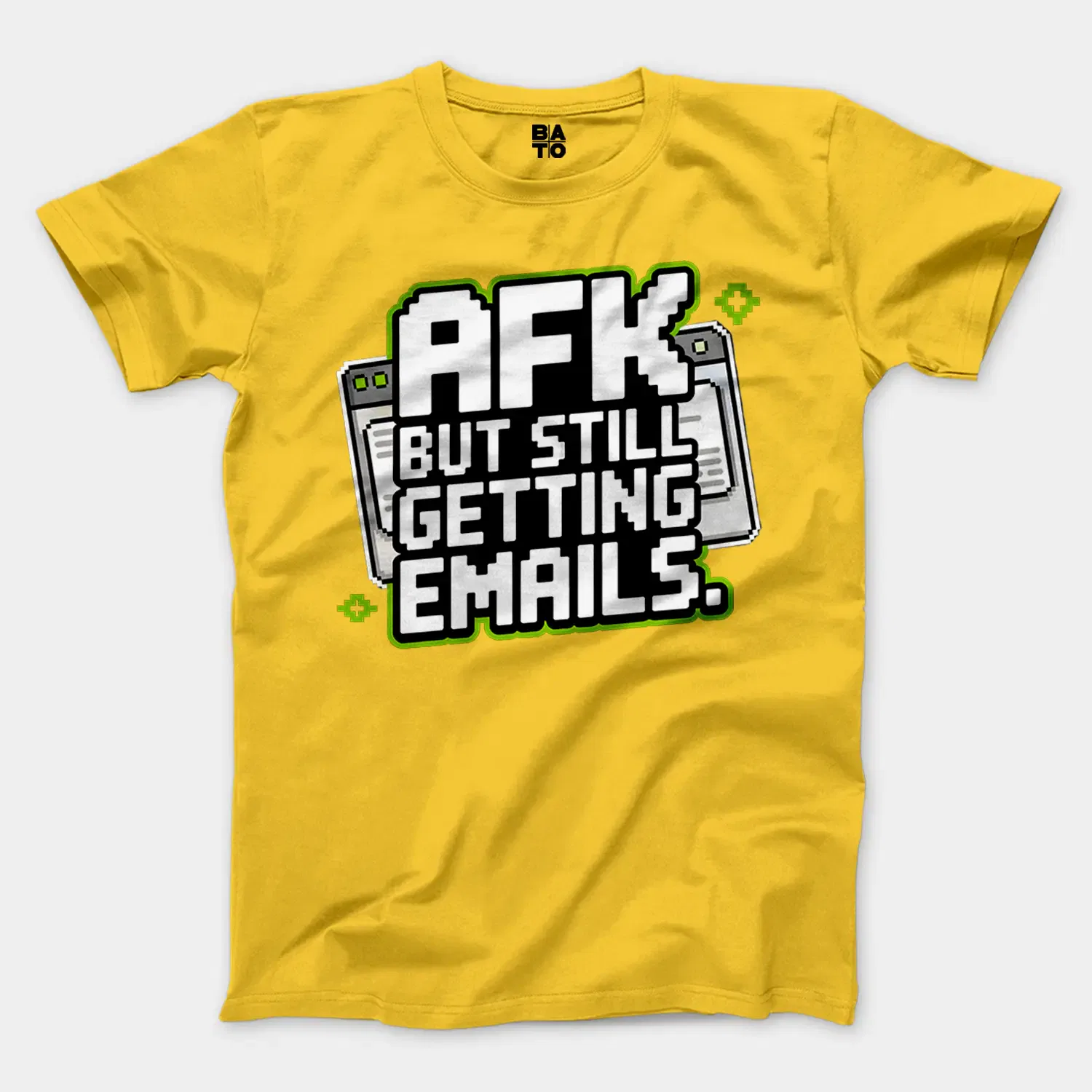 AFK - But Still Getting Emails Men/Unisex T-Shirt in Daisy Color