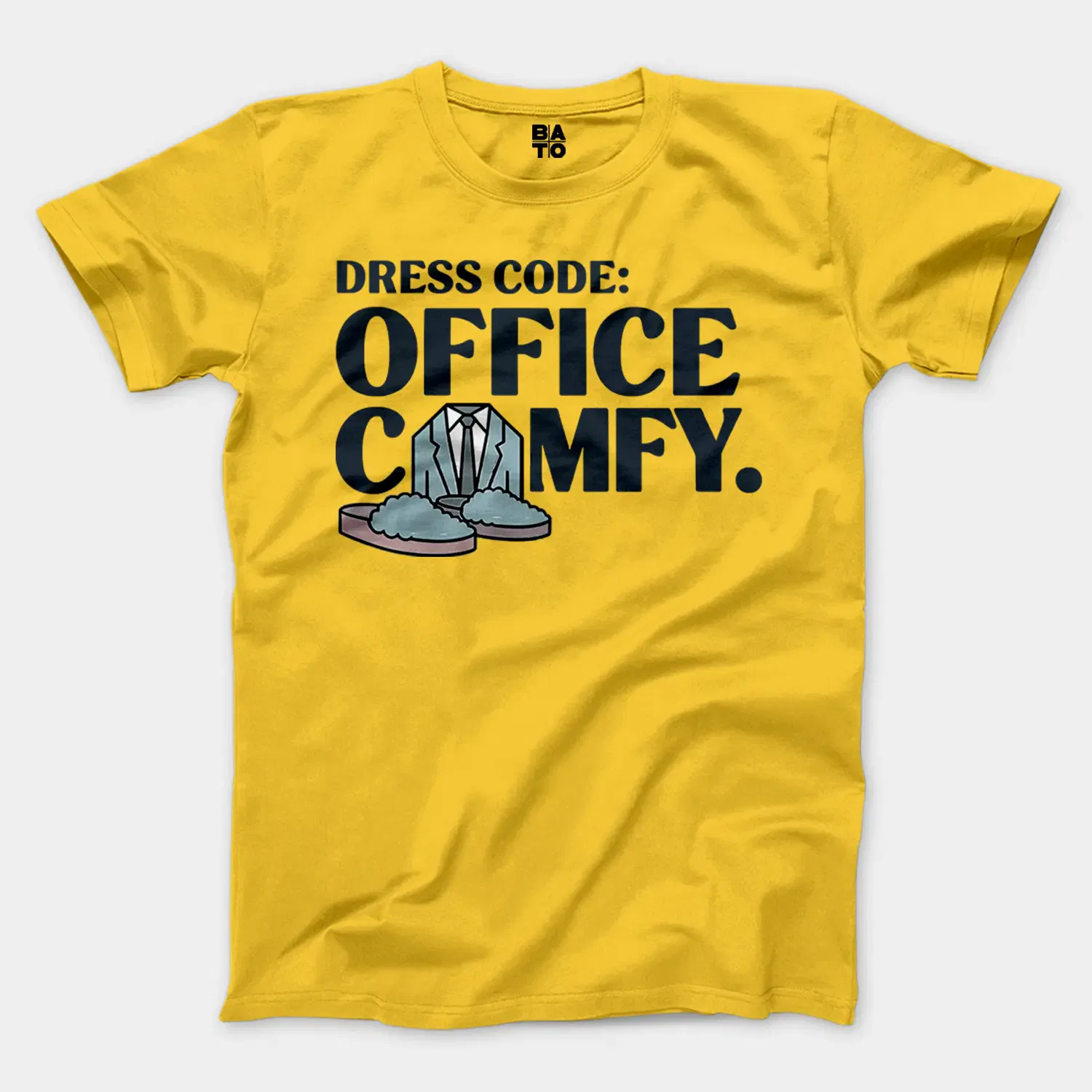Dress Code: Office Comfy Men/Unisex T-Shirt in Daisy Color