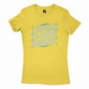 I Speak Fluent Binary Women's T-Shirt in Solid Vibrant Yellow Color