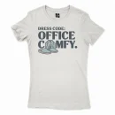 Dress Code: Office Comfy Women's T-Shirt in Solid White Color