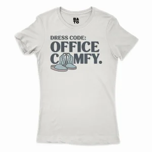 Dress Code: Office Comfy Women's T-Shirt in Solid White Color