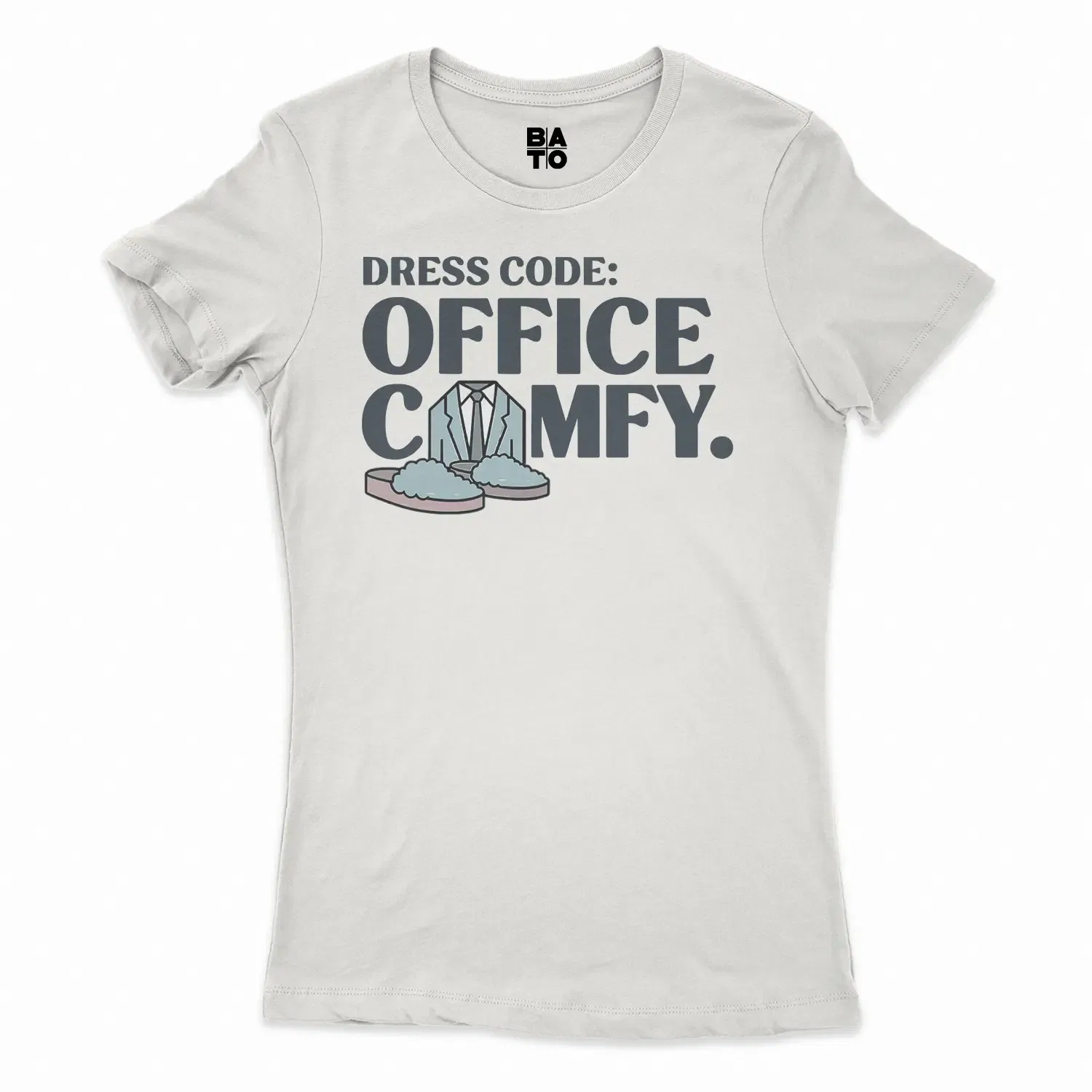 Dress Code: Office Comfy Women's T-Shirt in Solid White Color