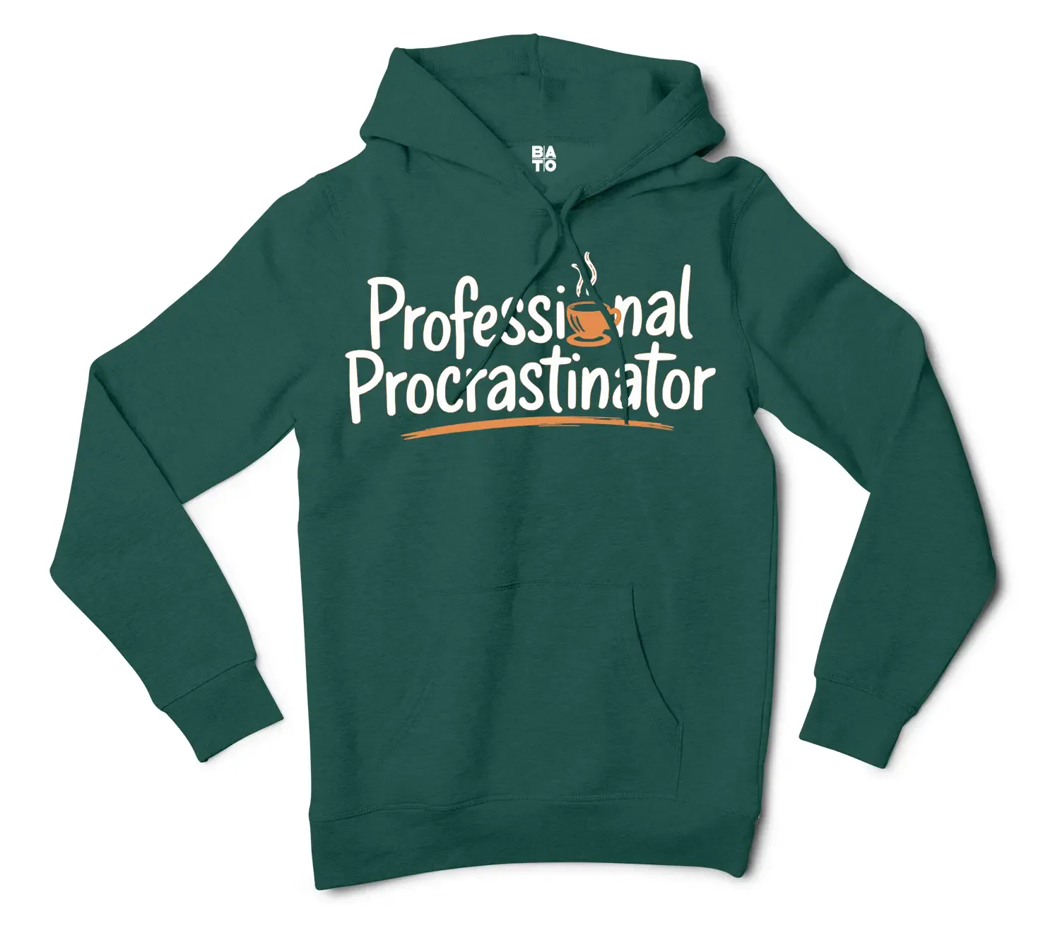 Professional Procrastinator Men/Unisex Hoodie in Alpine Green Color