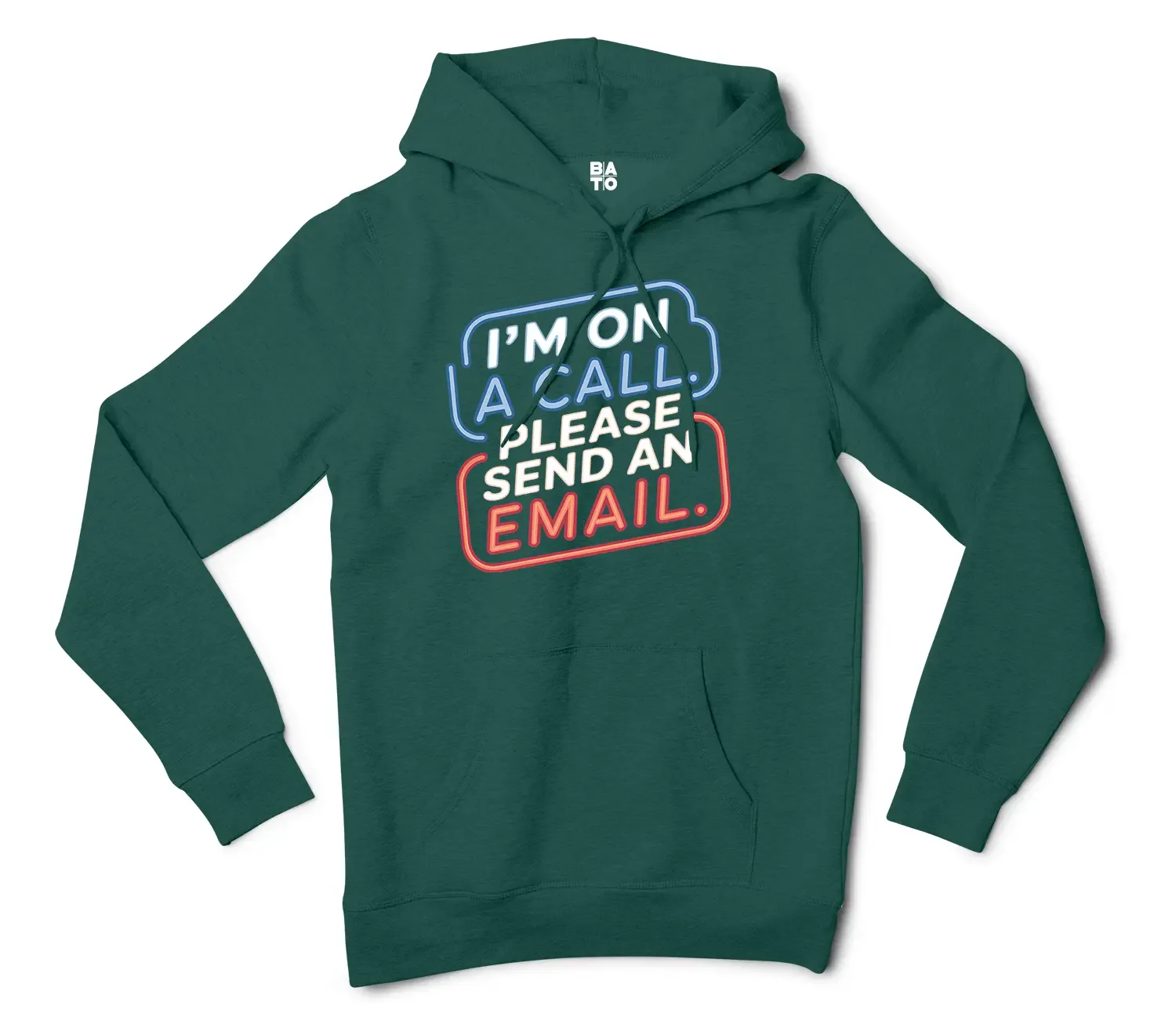 Im On A Call, Please Send An Email Men/Unisex Hoodie in Alpine Green Color
