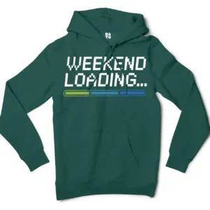 Weekend Loading Men/Unisex Hoodie in Alpine Green Color