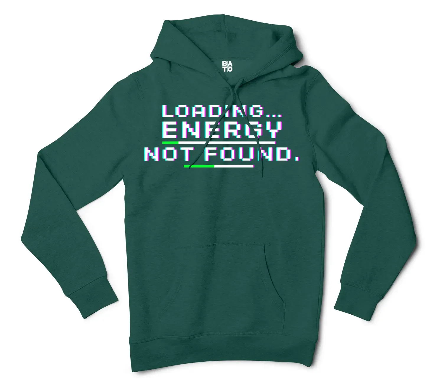 Loading, Energy Not Found Men/Unisex Hoodie in Alpine Green Color