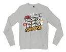 My Inbox Surpises Men/Unisex Long Sleeve Sweatshirt in Ash Color