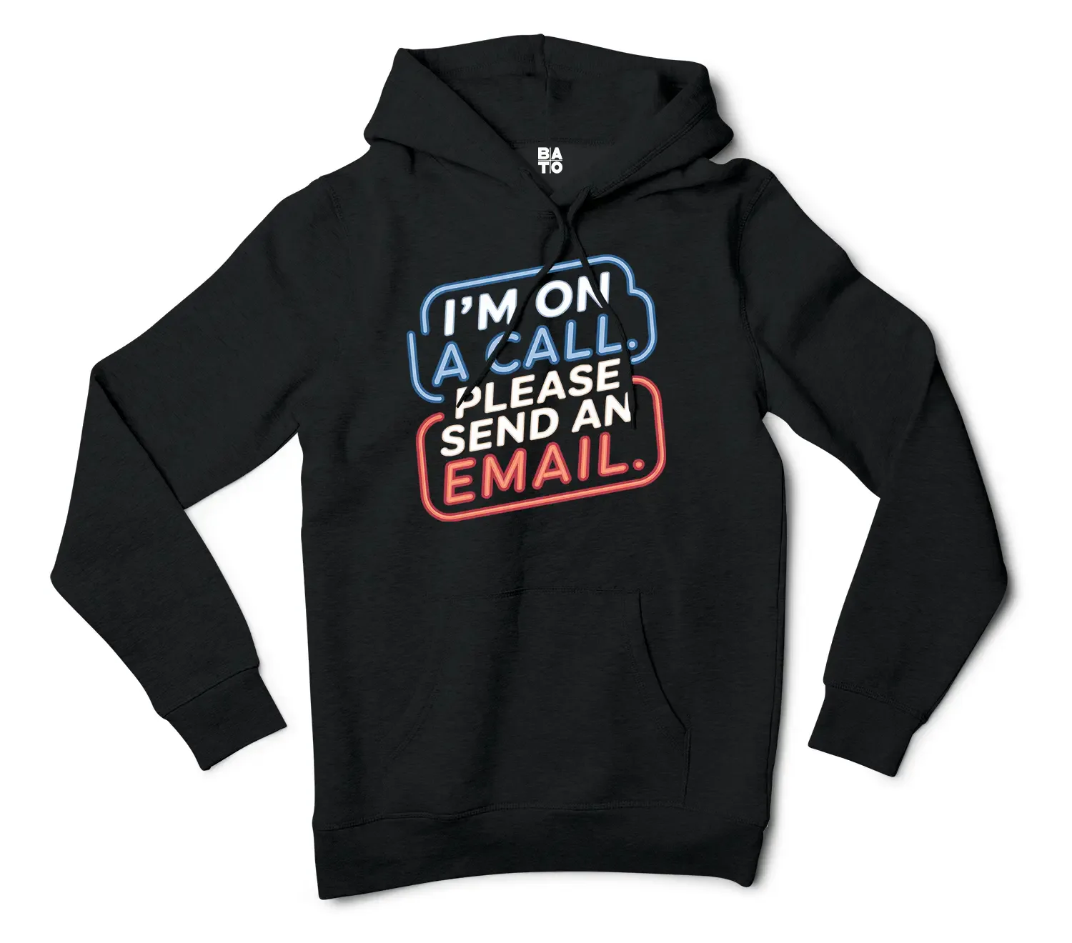 Im On A Call, Please Send An Email Men/Unisex Hoodie in Black Color