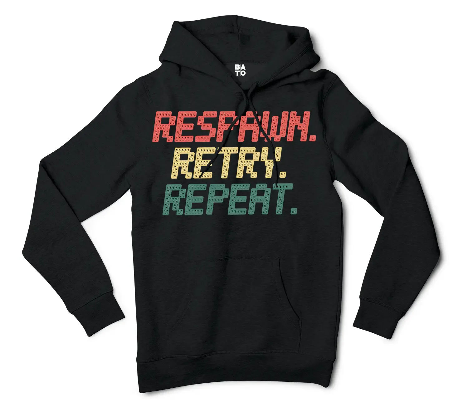 Respawn, Retry, Repeat Men/Unisex Hoodie in Black Color