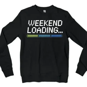 Weekend Loading Men/Unisex Long Sleeve T-Shirt in Black Color