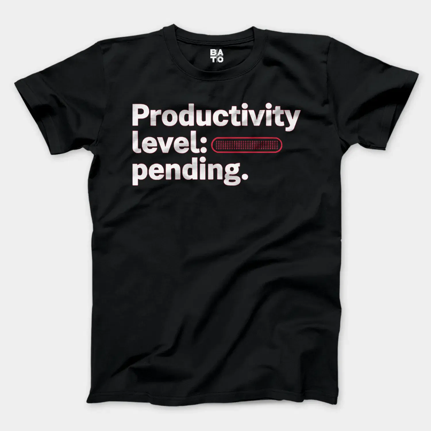 Productivity Level Processing Men/Unisex T-Shirt in Black Color