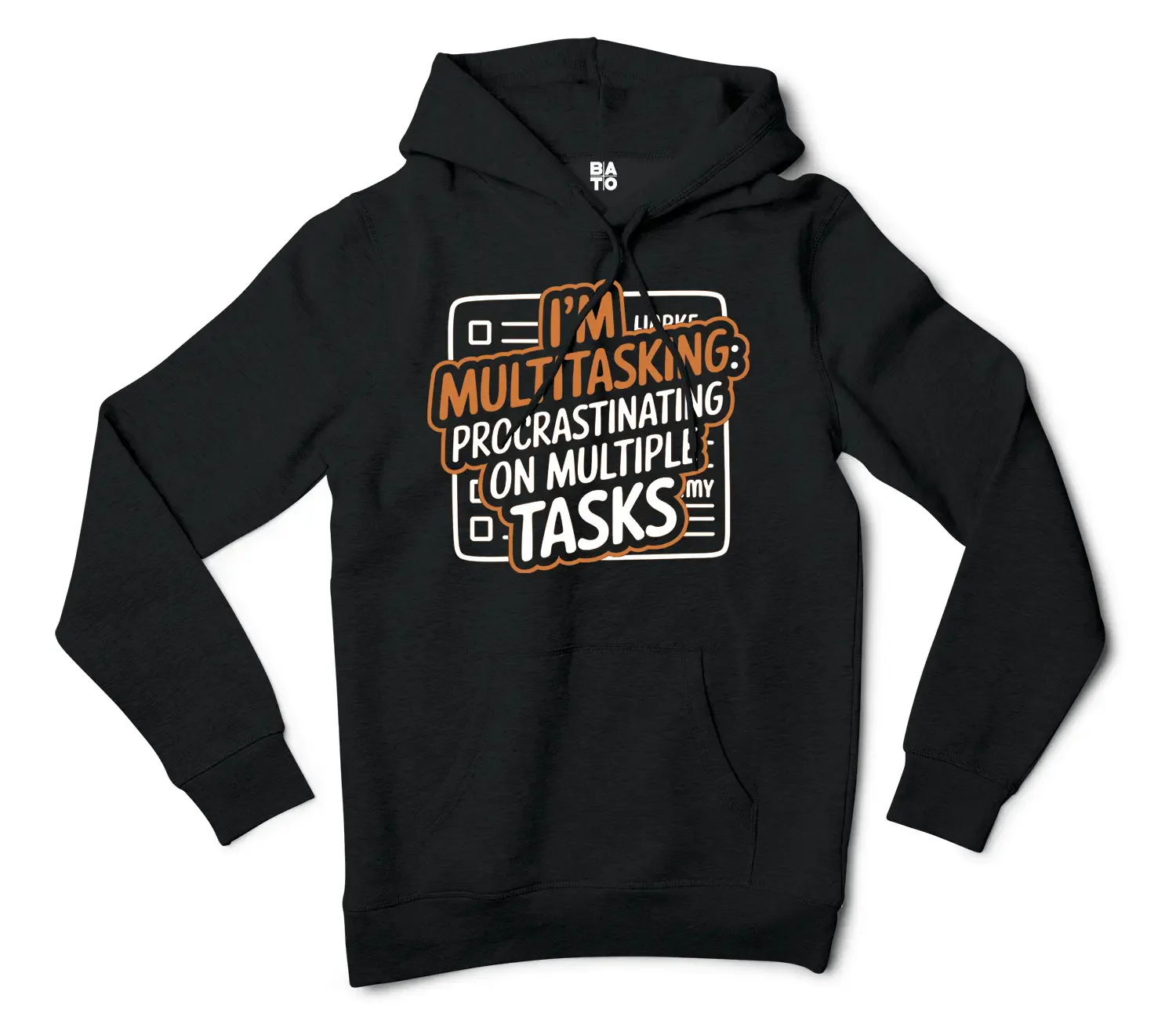 Procrastinating On Multiple Tasks Men/Unisex Hoodie in Black Color