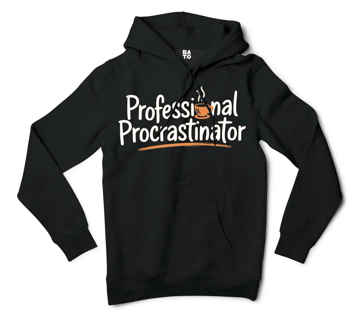 Professional Procrastinator Men/Unisex Hoodie in Black Color