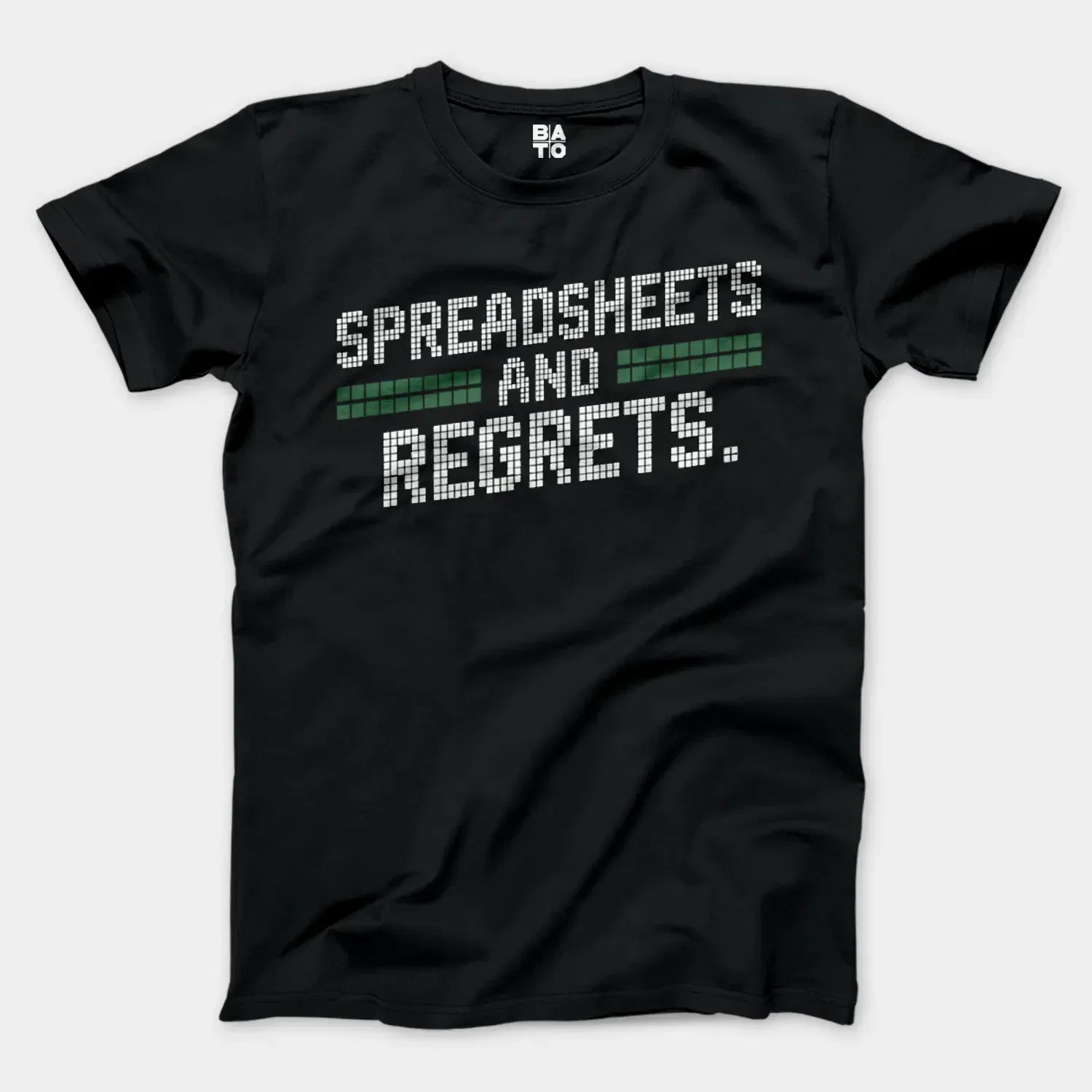 Spreadsheets And Regrets Men/Unisex T-Shirt in Black Color