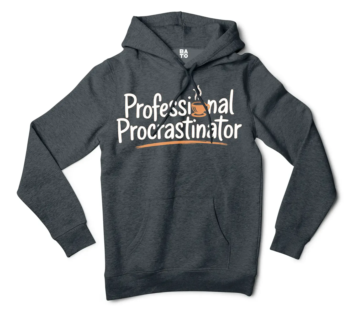 Professional Procrastinator Men/Unisex Hoodie in Charcoal Heather Color