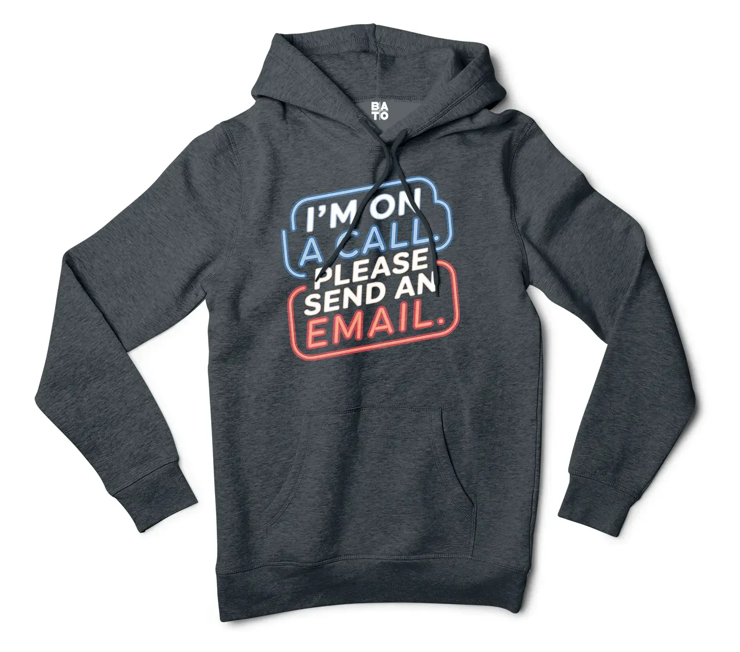 Im On A Call, Please Send An Email Men/Unisex Hoodie in Charcoal Heather Color
