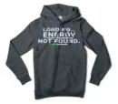 Loading, Energy Not Found Men/Unisex Hoodie in Charcoal Heather Color
