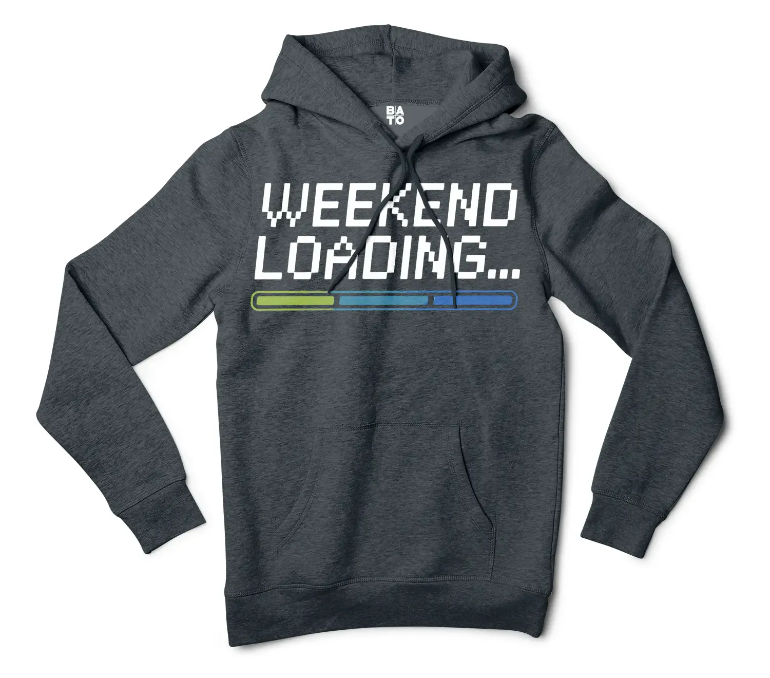 Weekend Loading Men/Unisex Hoodie in Charcoal Heather Color