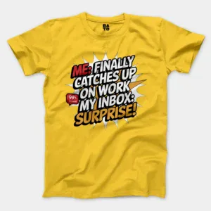 My Inbox Surpises Men/Unisex T-Shirt in Daisy Color