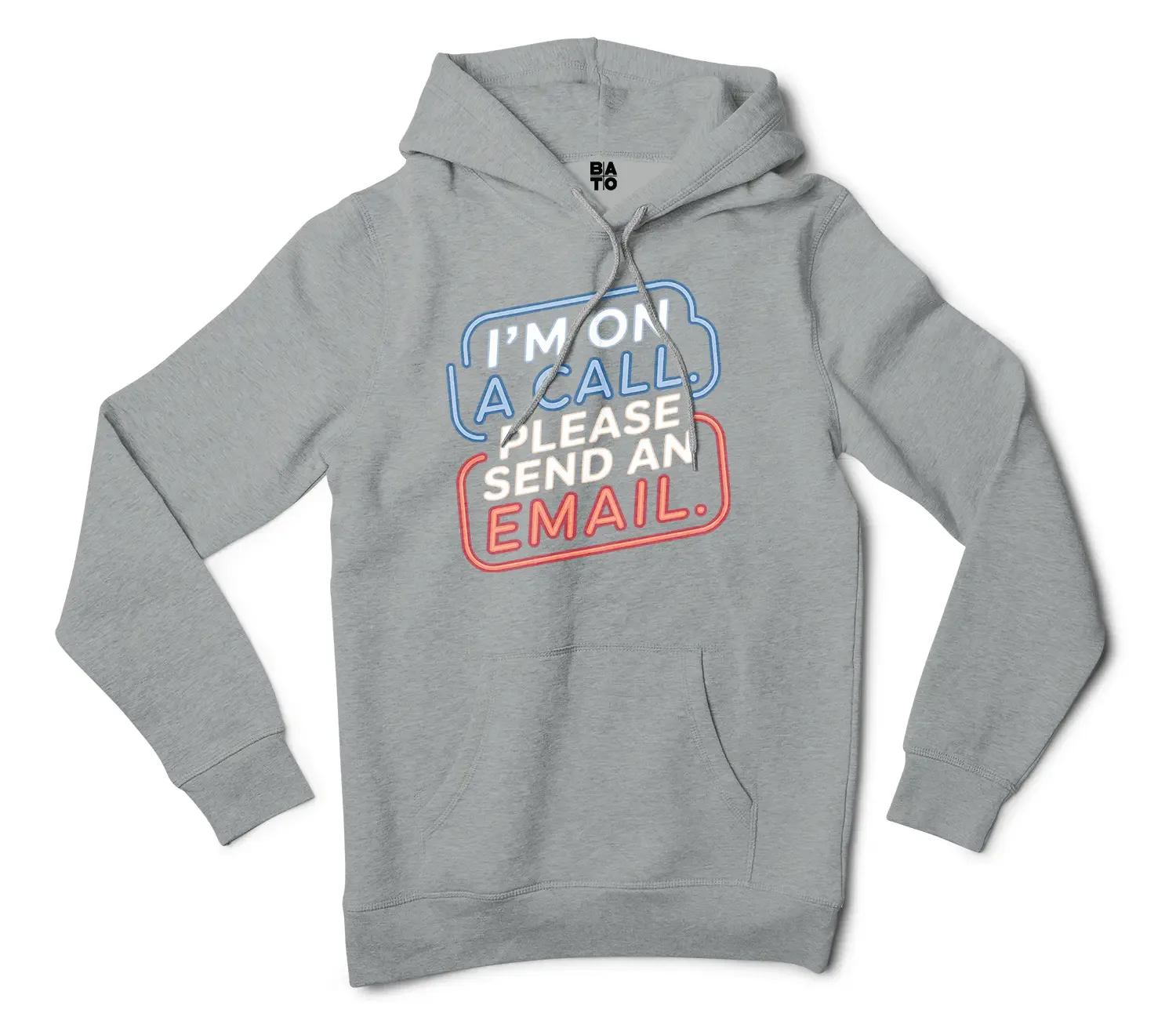 Im On A Call, Please Send An Email Men/Unisex Hoodie in Grey Heather Color