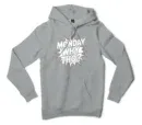 Monday, Why Tho Men/Unisex Hoodie in Grey Heather Color