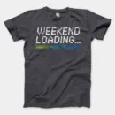 Weekend Loading Men/Unisex T-Shirt in Heather Dark Grey Color