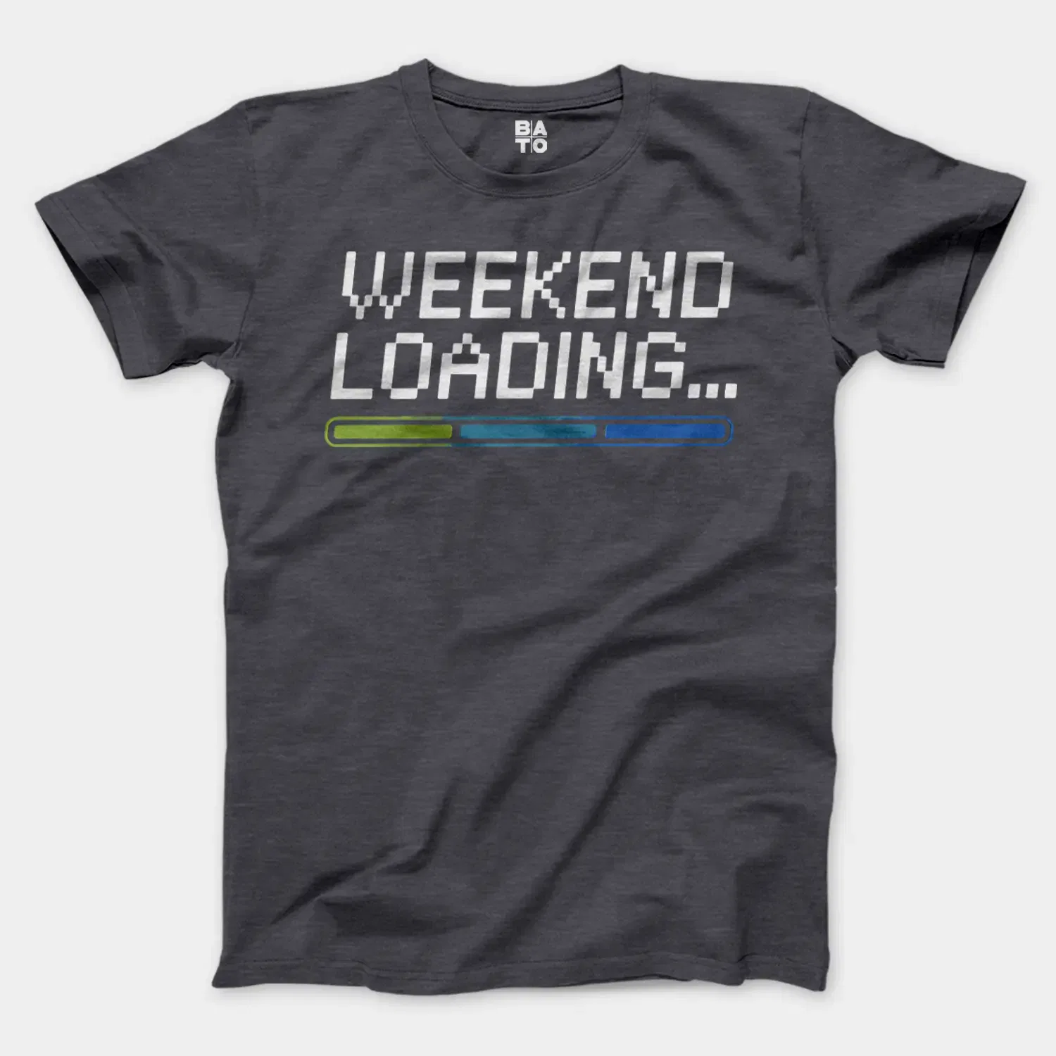 Weekend Loading Men/Unisex T-Shirt in Heather Dark Grey Color