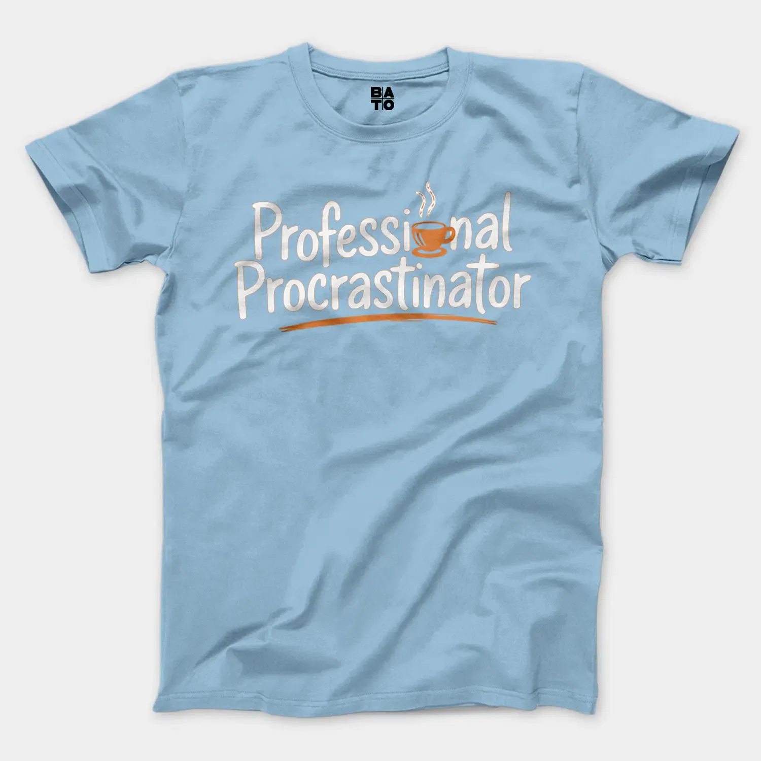 Professional Procrastinator Men/Unisex T-Shirt in Light Blue Color