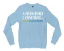Weekend Loading Men/Unisex Long Sleeve T-Shirt in Light Blue Color