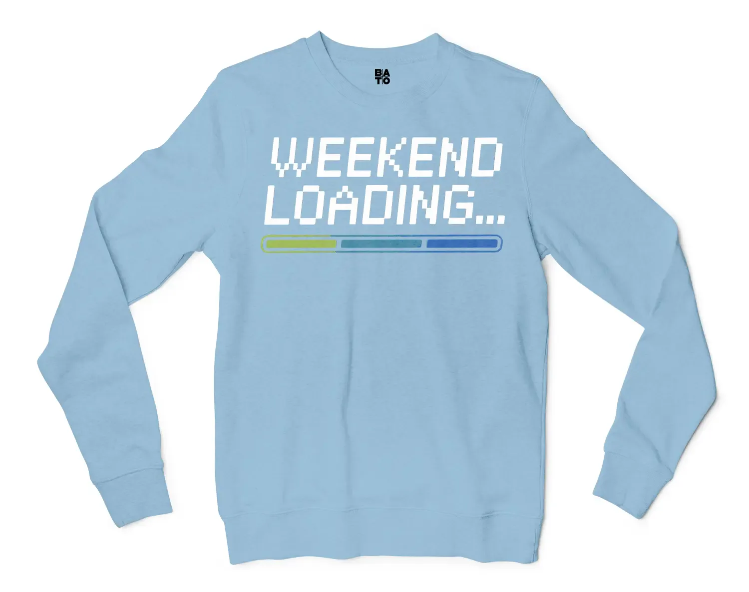 Weekend Loading Men/Unisex Long Sleeve T-Shirt in Light Blue Color