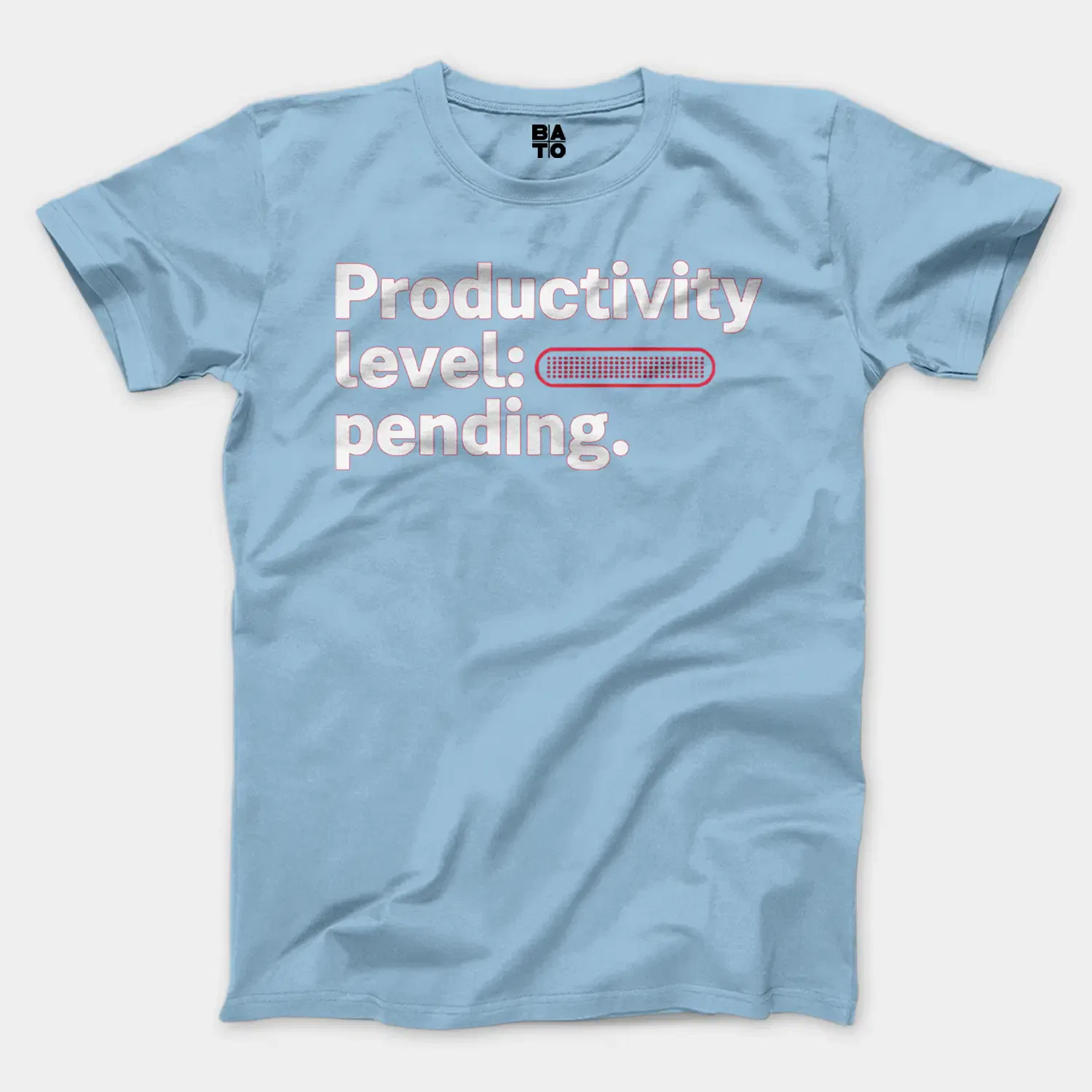 Productivity Level Processing Men/Unisex T-Shirt in Light Blue Color