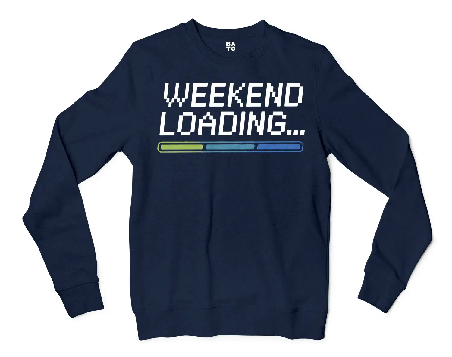 Weekend Loading Men/Unisex Long Sleeve T-Shirt in Navy Color