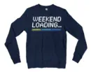 Weekend Loading Men/Unisex Long Sleeve Sweatshirt in Navy Color