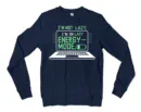 Im Not Lazy, I Am On Lazy Energy Mode Men/Unisex Long Sleeve T-Shirt in Navy Color