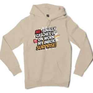 My Inbox Surpises Men/Unisex Hoodie in Sandstone Color