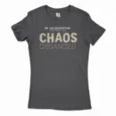 My Job Description, Keeping The Chaos Organized Women's T-Shirt in Solid Black Color