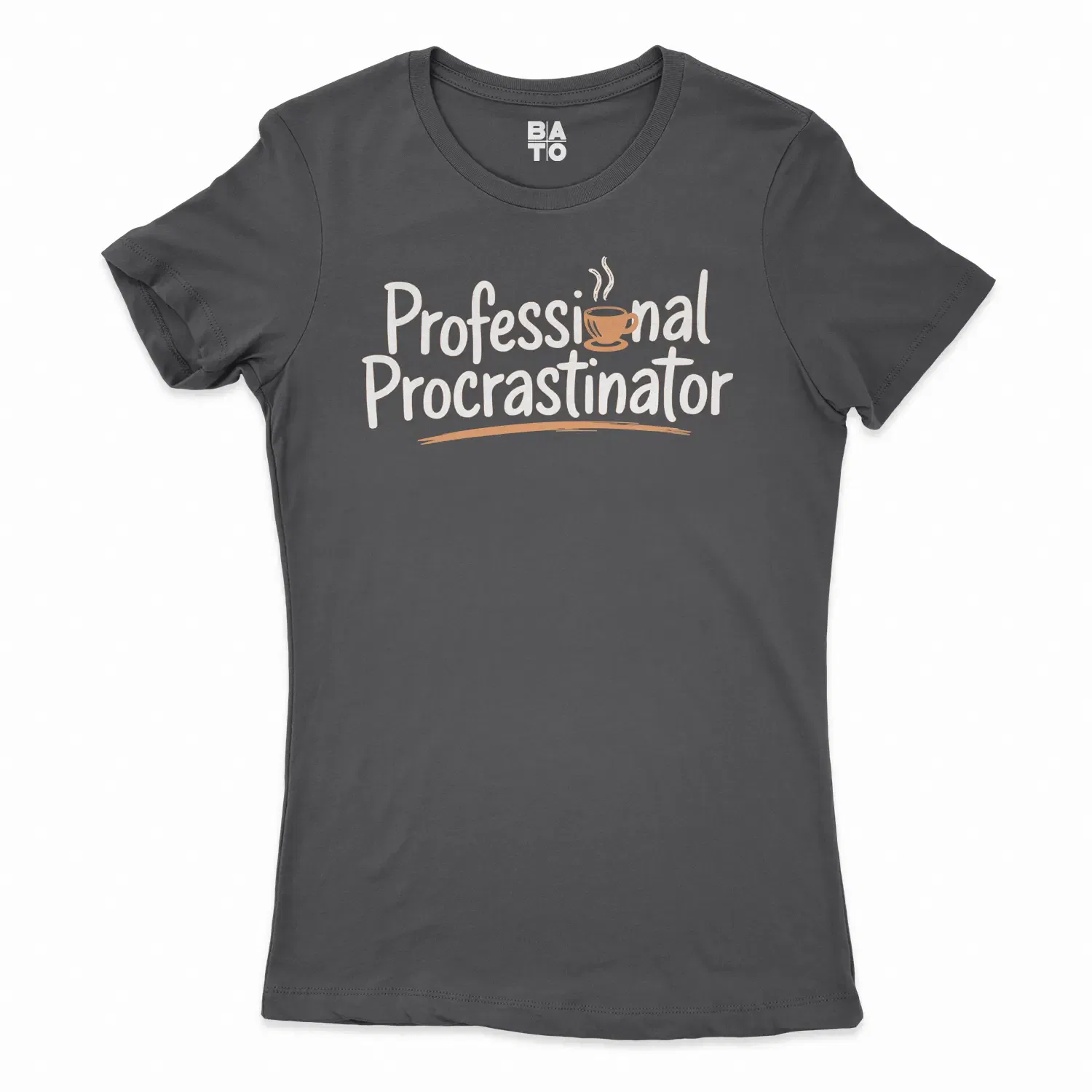 Professional Procrastinator Women's T-Shirt in Solid Black Color