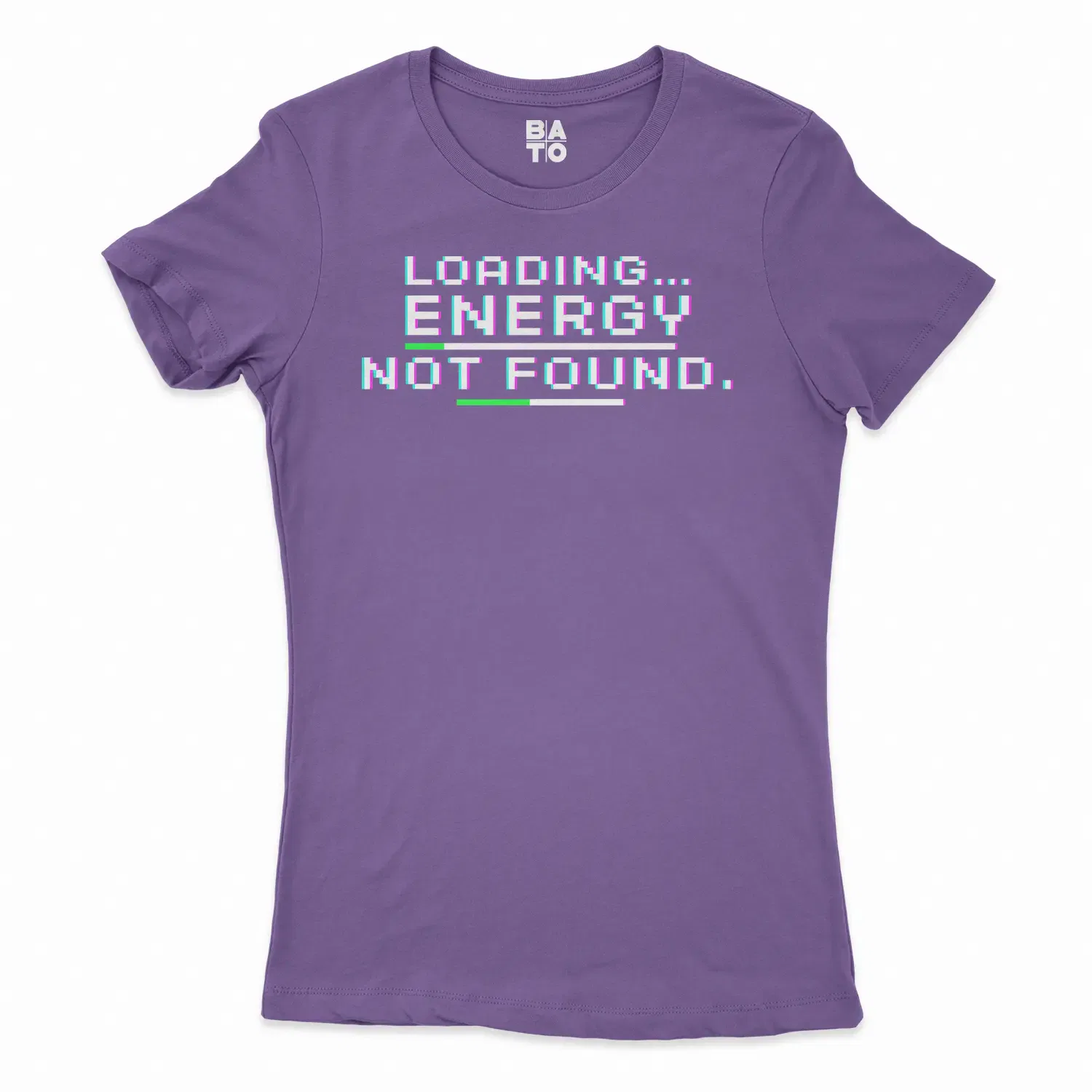 Loading, Energy Not Found Women's T-Shirt in Solid Purple Rush Color