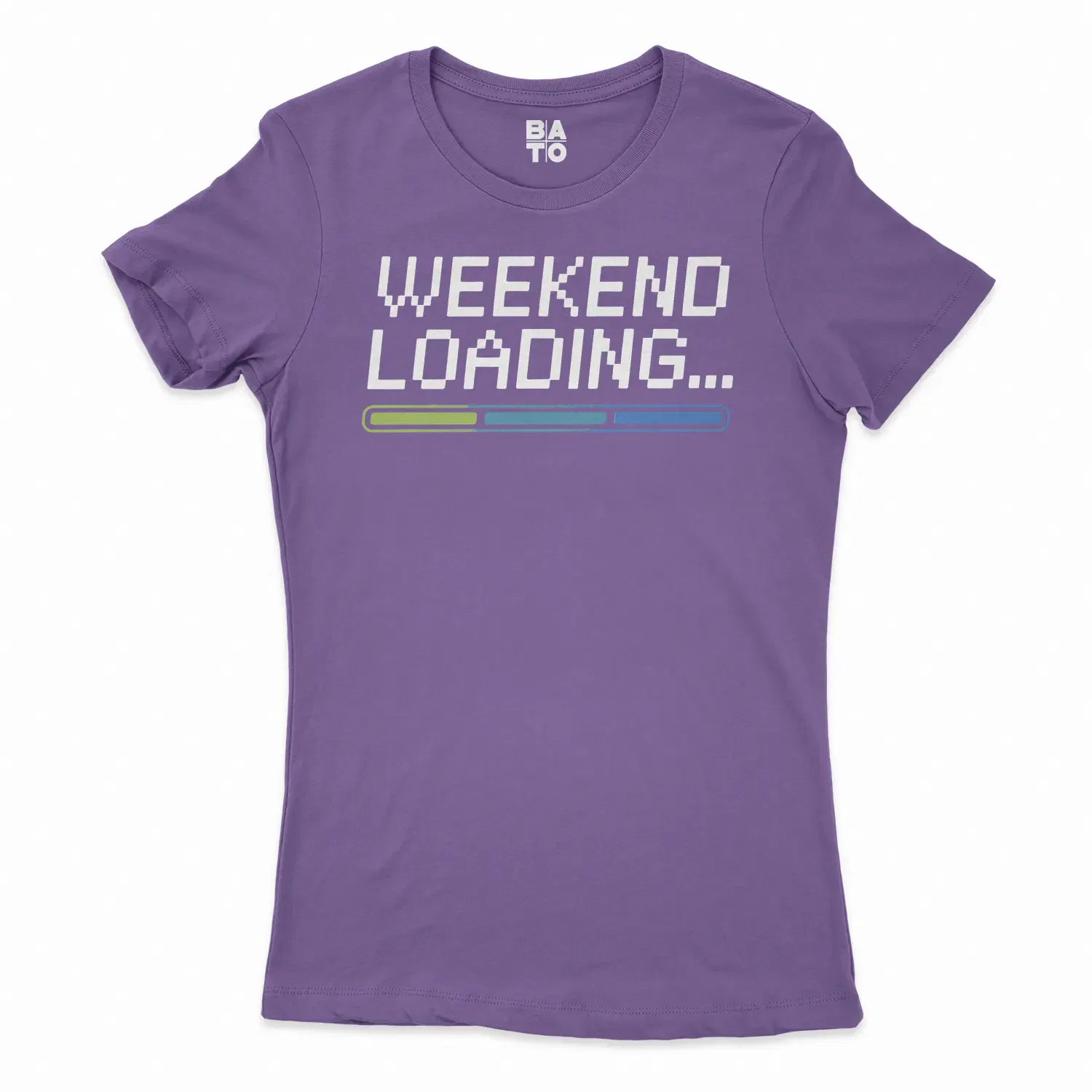 Weekend Loading Women's T-Shirt in Solid Purple Rush Color